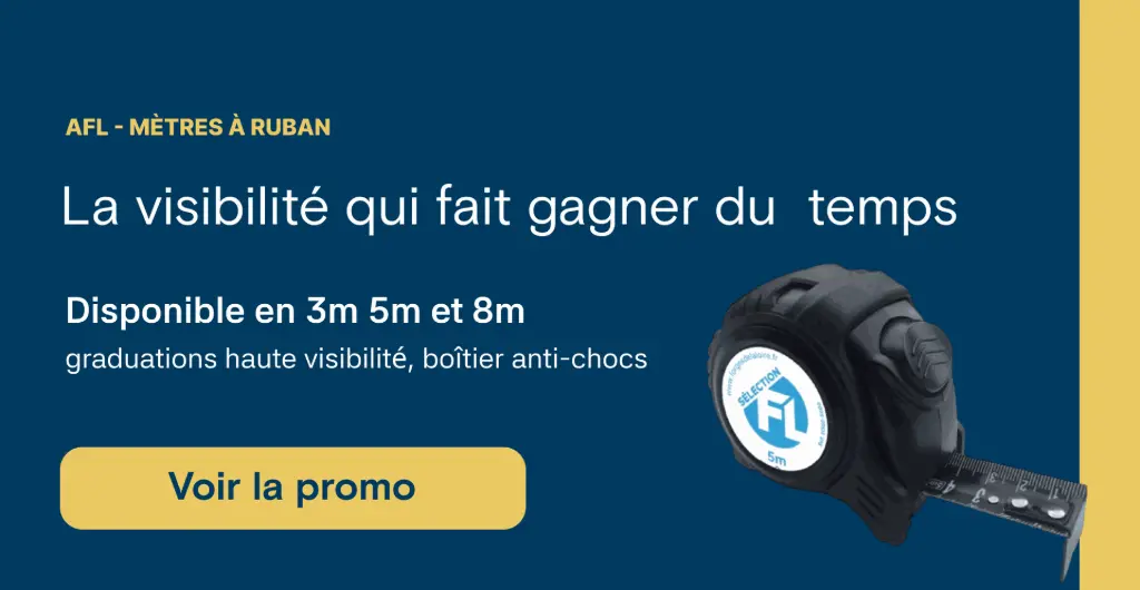Offre promotionnelle sur les mètres ç ruban a haute visibilité
