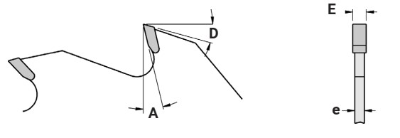 Lame à rainer HW Ø150 Ep.10.0 x 7.0 Z12 Dent.Plate (FZ) Positif d50 