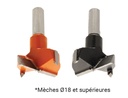 Mèche à percer HW brasé Borgne Ø4 LU.43 LT.70 Q10 Méplat Z2 Rot.Droite 