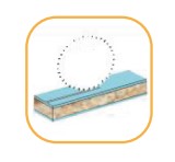 Inciseur extensible HW Ø120 Ep.2.8-3.6 x 2.2 Z12+12 Dent.Plate (FZ) Positif d22 