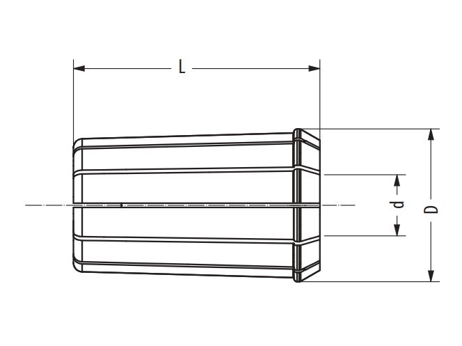 Pince de serrage EOC25 (GRS25) d6-5.5 D.35 LT.52 
