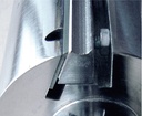 Fer extra-mince BARKE HLS 13%Cr (NORDFIL 666) Long.250 Larg.18.6 Ep.1.0 1 trou - 2 oblongs 25 – 100 – 25