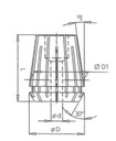 Pince de serrage ER20 d12-11 D.21 LT.31.5 