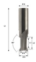 Mèche à profiler HWM Bord de table Chanfreins 45° Ø16-12 LC.8 LU.12 LT.70 Q16 Z3 Neutre Rot.Droite 