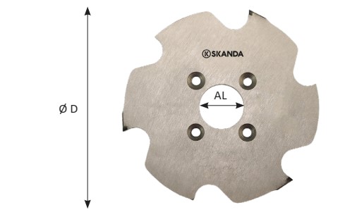 Fraise   Diamant   Lamello Clamex P/Tenso/Divario  Ø 100.4  LU. 7  d 30 + TEF 4/6.6/48  Z 3  Rot. Droite 