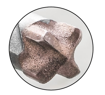 Foret béton HW brasé Pointe centreuse Ø10 LU.150 LT.210 Queue SDS+ Z4 