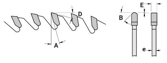 Lame circulaire HW Ø320 Ep.4.4 x 3.2 Z60 Dent.Trap.Plate (FZ/TR) Positif d65 TE15 (2/9/100 + 2/9/110)