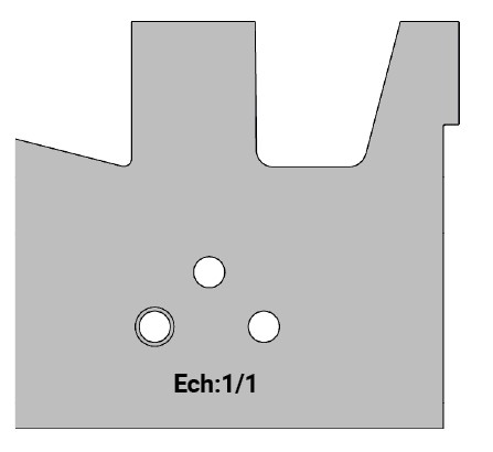 Jeu de 2 déflecteurs Rotoprofil   Ouvrant Ht.48 - Profilage pente 15° et pareclose   pour P.O. O40.02MAN 