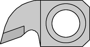 Secteur à rainer MEC   Carbure   4.0  Z 1   1 trou fraisé 