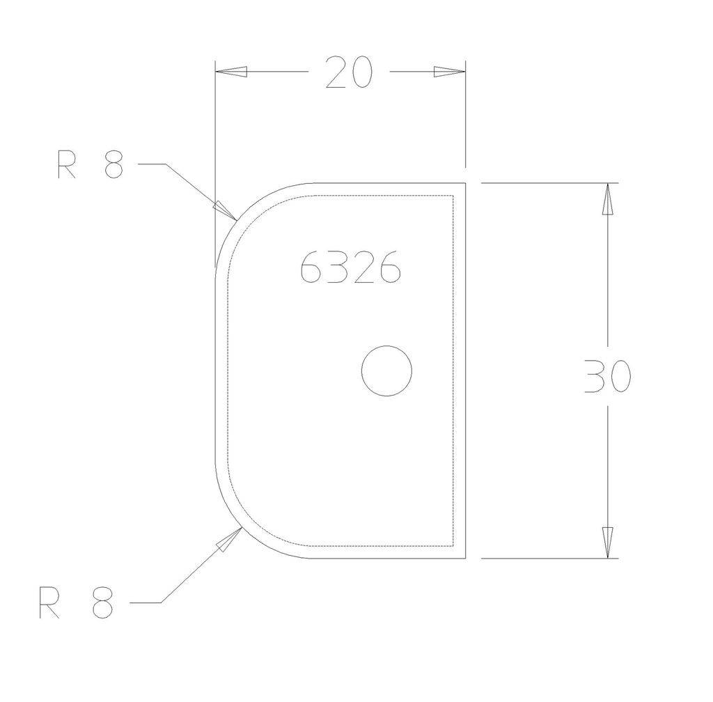 PLAQ.DOUBLE CONGE R8 