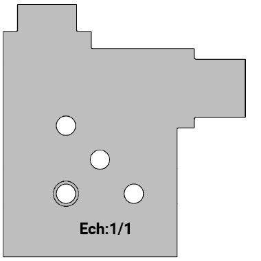 Jeu de 2 déflecteurs Rotoprofil   ISOL PRO - Logements crémones   pour P.O. O40.03 