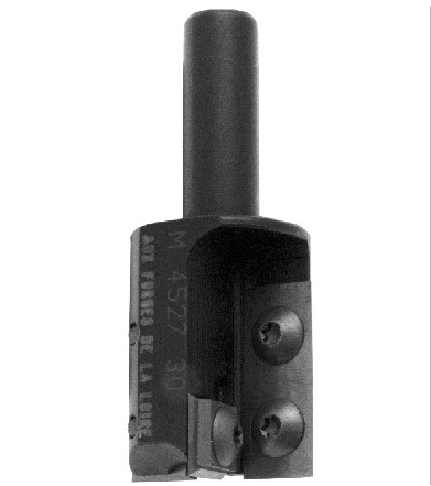 Mèche à défoncer à plaquettes HW Finition Ø30 LC.30 LU.30 LT.60 QM10x1.5 / M16 ext. (SCHEER) Z2+1 Coupe neutre Rot.Droite