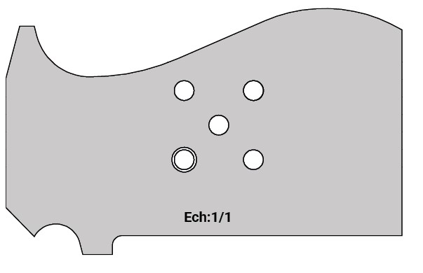 Jeu de 2 lames Rotoprofil   HSS   Louis Philippe Ht.93 