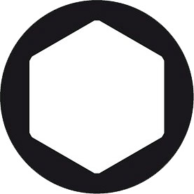 Boite de 5 embouts Hex.6.0 Long.25 
