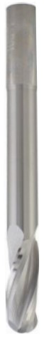 Mèche à profiler HWM Hémisphérique R8 Ø16 LC.40 LU.130 LT.180 Q16 Z3 Hél. Positive Rot.Droite GPH