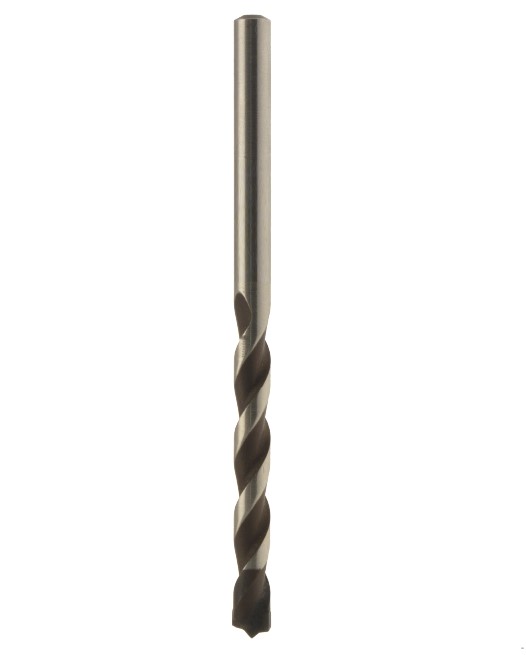 Foret béton céramique HW brasé Pointe centreuse Ø5 LU.39 LT.85 Q5 Cylindrique Z2 Rot.Droite 