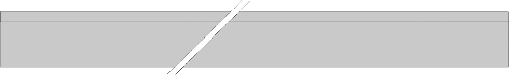 Fer rabot portatif   HW  Long. 260  Larg. 18.8  Ep. 4 