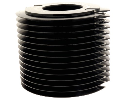 P.O. à profiler   à plaquettes HW   Aboutage   Sinusoïdal Pas=7mm  Ø 120  LU. 94.5  d 50  Z 2 Rot. Gauche / Droite