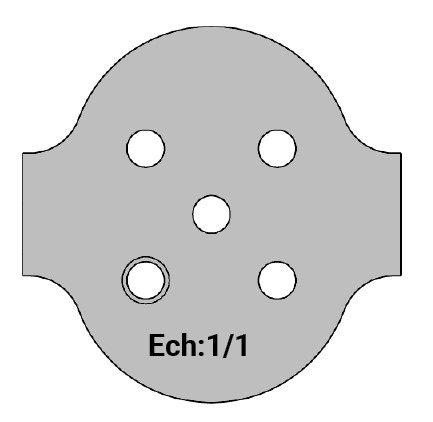 Jeu de 2 déflecteurs Rotoprofil   Main courante   pour P.O. O40.01 