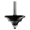 Mèche à profiler SolidSurface HW Brasé 1/4 de rond double R12.7 Ø70 LC.25 LU.25 LT.83 Q12 Z2 Rlmt.à l'extrémité Rot.Droite 