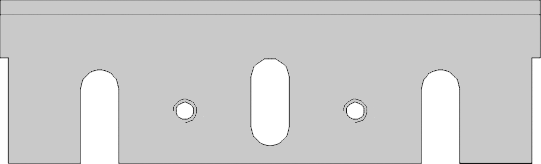 Fer rabot portatif   HSS 18%W  Long. 92  Larg. 29  Ep. 3 