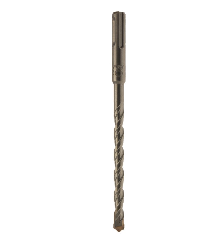 Foret béton HW brasé Pointe centreuse Ø10 LU.400 LT.450 Queue SDS+ Z2 