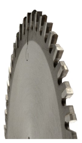 Lame circulaire HW Ø160 Ep.2.5 x 1.8 Z48 Dent.Trap.Plate (FZ/TR) Positif d20 TE05 (2/6/32)