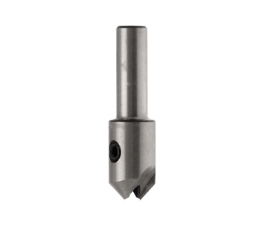 Fraisoir à queue HSS 90° d6 Ø15 LT.55 Q10 Cylindrique Z2 Rot.Droite 