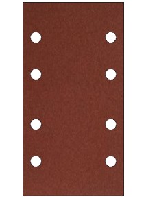 Feuille rectangulaire Corindon Papier dos feutrine 93 x 178 GR.100 8 trous