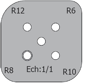 Jeu de 2 lames Rotoprofil   HSS   Congé R6-8-10-12 