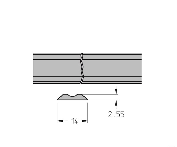 Fer TERMINUS HSS 18%W Long.80 