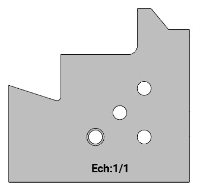 Jeu de 2 déflecteurs Rotoprofil   ISOL PRO - Ouvrant Ht.48 - Calibrage pente 15°   pour P.O. O40.02MAN 