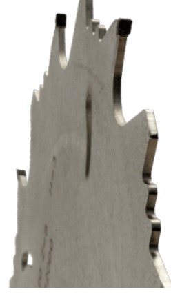 Lame circulaire Diamant Ø250 Ep.2.4 x 1.6 Z12 Dent.Trap. (TR) Négatif d30 TE02 (trio) ( H3.0)