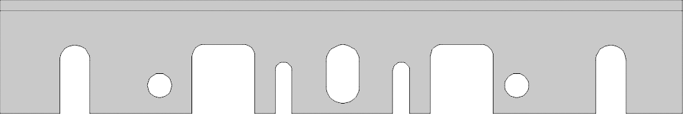 Fer rabot portatif   HW  Long. 168  Larg. 28  Ep. 3 