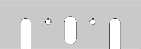 Fer rabot portatif   HSS 18%W  Long. 82  Larg. 29  Ep. 3 