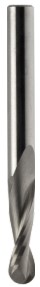 Mèche à profiler HWM Hémisphérique R9 Ø18 LC.52 LU.52 LT.100 Q18 Z2 Hél. Positive Rot.Droite 