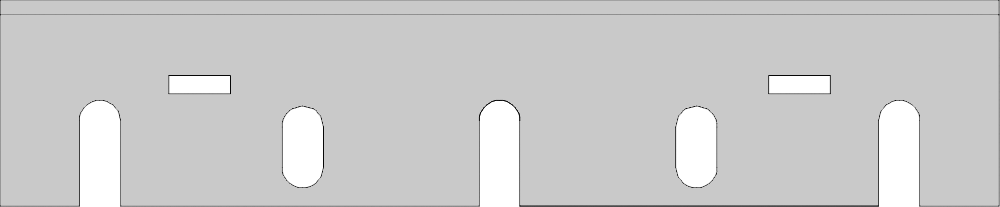 Fer rabot portatif   HSS 18%W  Long. 170  Larg. 35  Ep. 3 