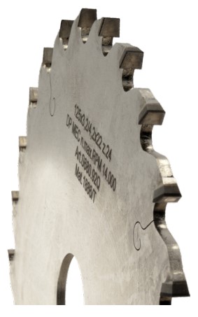 Inciseur conique Diamant Ø125 Ep.3.2-4.2 x 3.2 Z24 Dent.Conique (KON) Positif d20 ( H4.0)