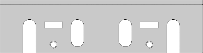 Fer rabot portatif   HSS 18%W  Long. 110  Larg. 29  Ep. 3 