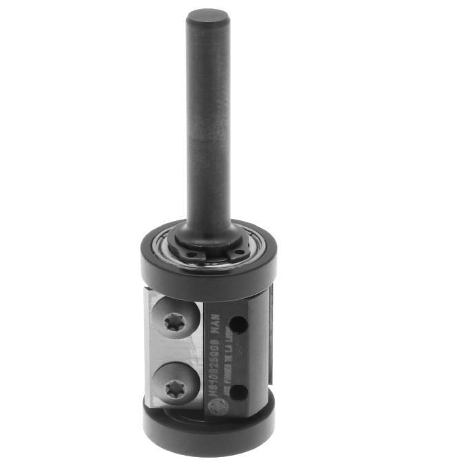 Mèche à affleurer   à plaquettes HW  Ø 25  LC. 50  LU. 50  LT. 100  Q 12  Z 2  Rlmt. extrémité + queue   Neutre  Rot. Droite 