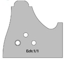 Jeu de 2 lames Rotoprofil   HSS   Bec de Corbin + Plate-bande doucine 