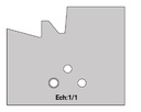 Jeu de 2 lames Rotoprofil   HSS   ISOL PRO - Profilage de côte Ht.56 