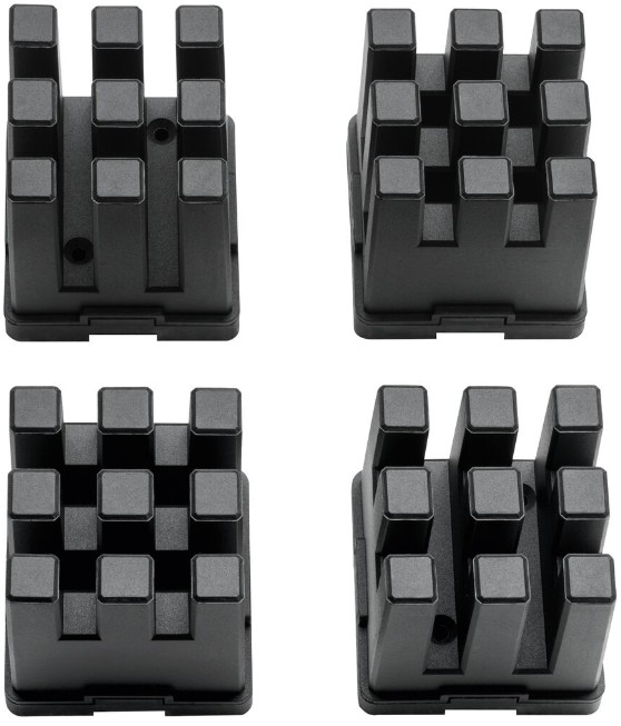 Guide d'équerrage pour presse parallèle DVKR Lot de 4