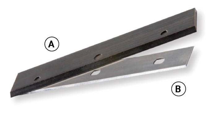 Fer extra-mince BARKE HLS 13%Cr (NORDFIL 666) Long.300 Larg.18.6 Ep.1.0 1 trou - 2 oblongs 50 – 100 – 50