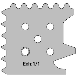 Jeu de 2 déflecteurs Rotoprofil   Caillebotis   pour P.O. O40.02MAN 