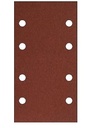 Feuille rectangulaire Corindon Papier dos feutrine 115 x 228 GR.40 10 trous