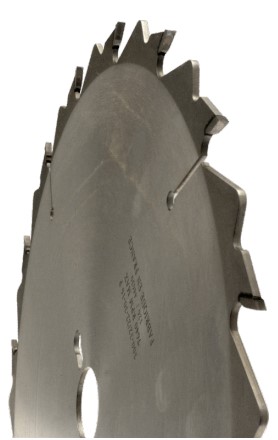 Lame circulaire HW Ø550 Ep.4.5 x 3.5 Z28 Dent.Plate (FZ) + limiteurs Positif d30 TE02 (trio)