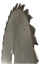 Lame circulaire HW Ø550 Ep.4.5 x 3.5 Z28 Dent.Plate (FZ) + limiteurs Positif d30 TE02 (trio)