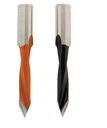 Mèche à percer HW brasé Débouchant Ø8 LU.27 LT.57.5 Q10 Méplat Z2 Rot.Gauche 