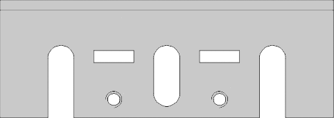 Fer rabot portatif   HSS 18%W  Long. 82  Larg. 29  Ep. 3 